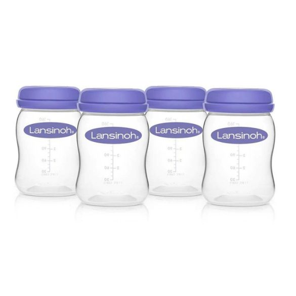 Lansinoh fľaše na skladovanie materského mlieka 160 ml 4 ks