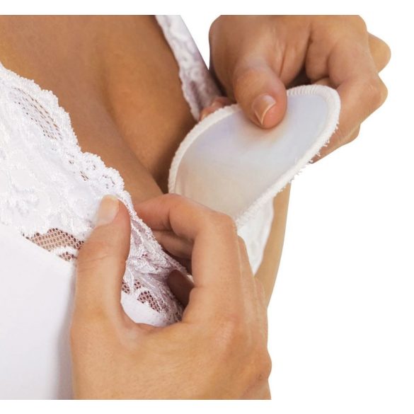 Carriwell hodvábne prateľné prsné vložky - biele