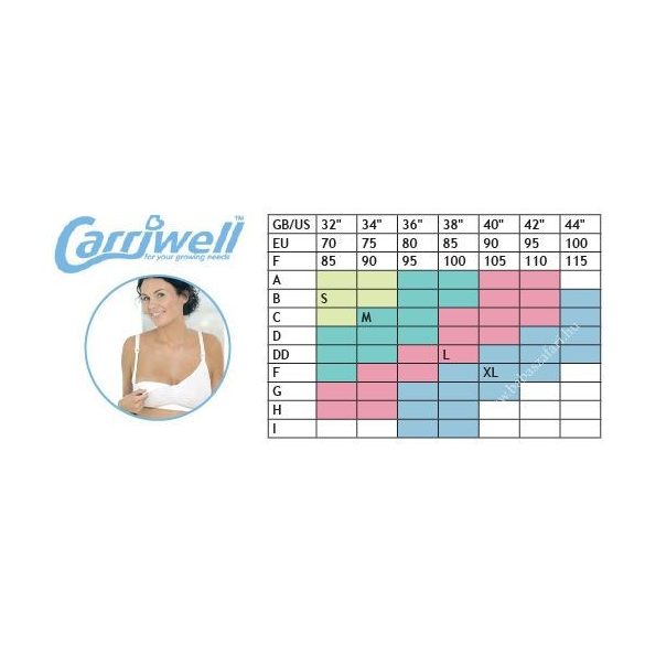 Carriwell dojčenská podprsenka S biela