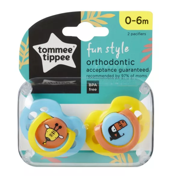 Tommee Tippee Fun cumlík 0-6mes 2 ks