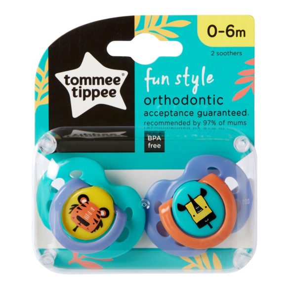 Tommee Tippee Fun cumlík 0-6mes 2 ks