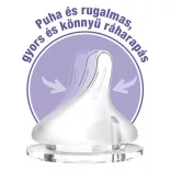 Lansinoh cumeľ silikónový pomalý prietok 2ks