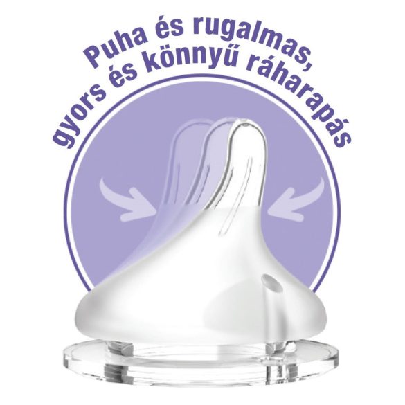 Lansinoh cumeľ silikónový pomalý prietok 2ks