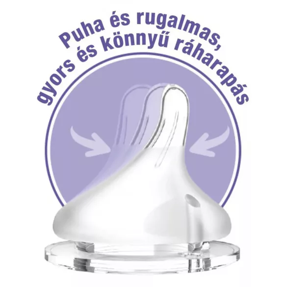 Lansinoh cumeľ silikónový pomalý prietok 2ks