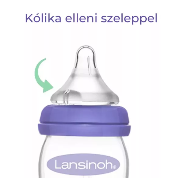 Lansinoh cumeľ silikónový pomalý prietok 2ks