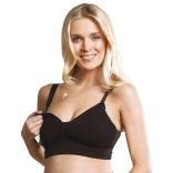 Carriwell dojčenská podprsenka  s gélovou kosticou čierna M