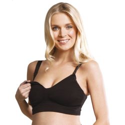   Carriwell dojčenská podprsenka  s gélovou kosticou čierna - L