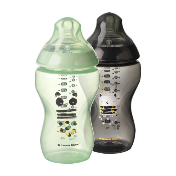 Tommee Tippee Closer To Nature dojčenská fľaša bez BPA 2x340ml duo - Ollie sova