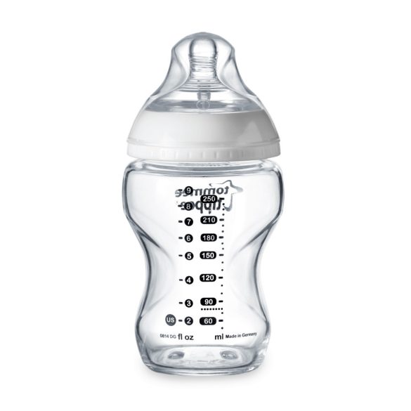 Tommee Tippee Closer To Nature sklenená dojčenská fľaštička 250ml
