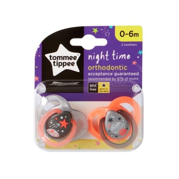 Tommee Tippee Closer To Nature Night cumlík 0-6mes 2 ks
