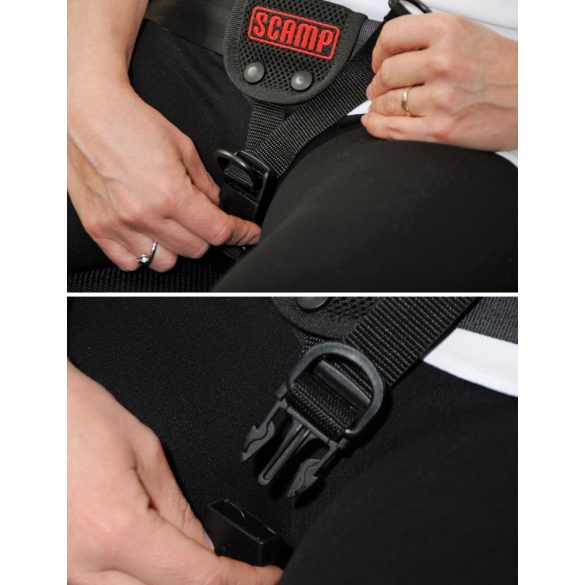 Scamp bezpečnostný pás pre tehotné - čierný