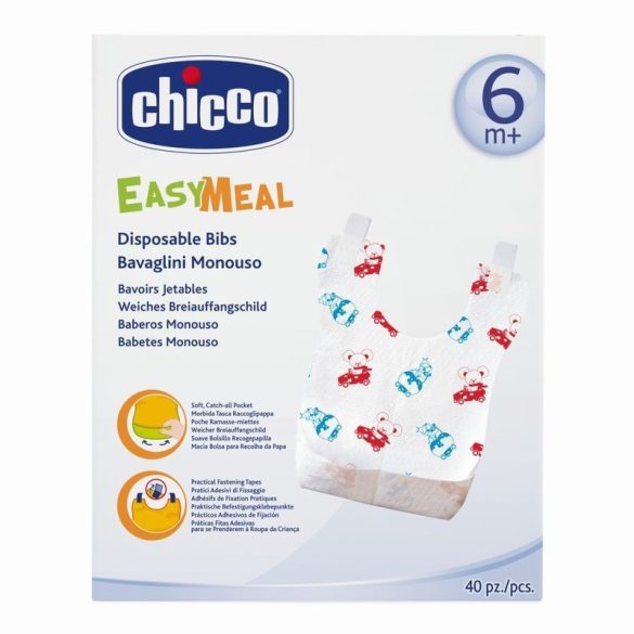 Chicco EasyMeal jednorazový podbradník 6m+ 40ks