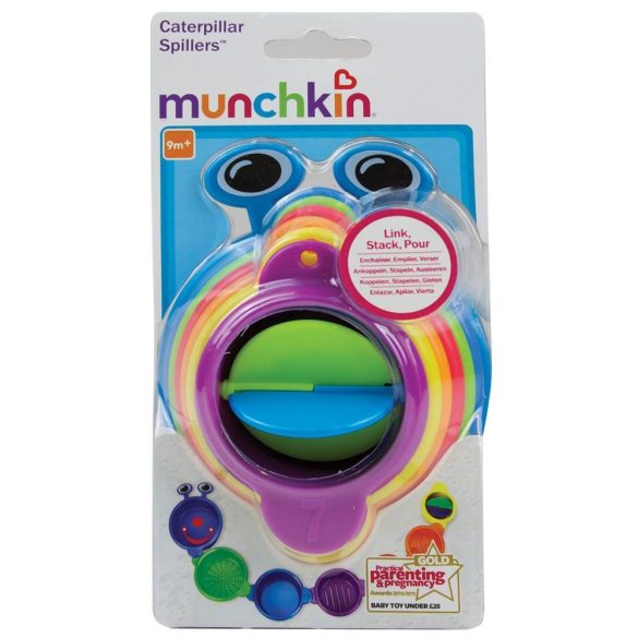 Munchkin hračka do kúpeľa - Caterpillar Spillers / húsenička