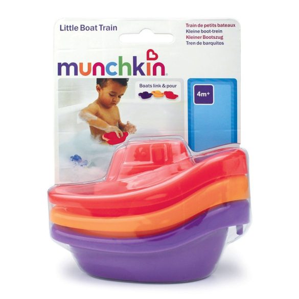 Munchkin hračka do kúpeľa - Little Boat Train / malé loďky (3ks)
