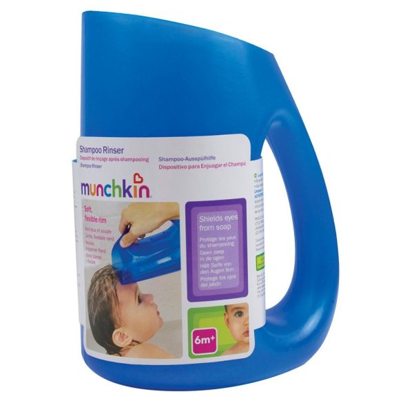 Munchkin silikónový džbán umývanie vlasov - modrá alebo ružová 