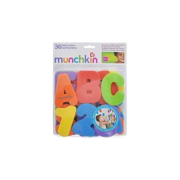Munchkin náučné písmená a čísla pre kúpanie
