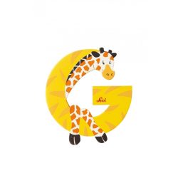 Sevi drevené písmenko - G - Zvieratko žlté