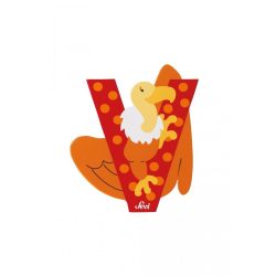 Sevi drevené písmenko - V - Zvieratko červené