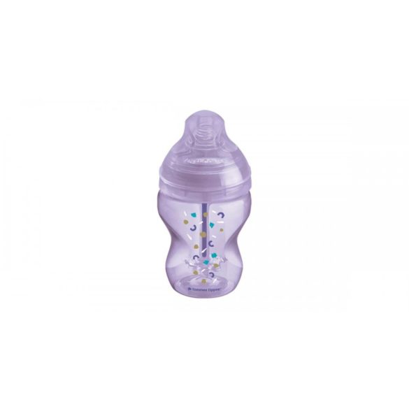 Tommee Tippee Closer To Nature dojčenská fľaša bez BPA 260ml svetlomodrá