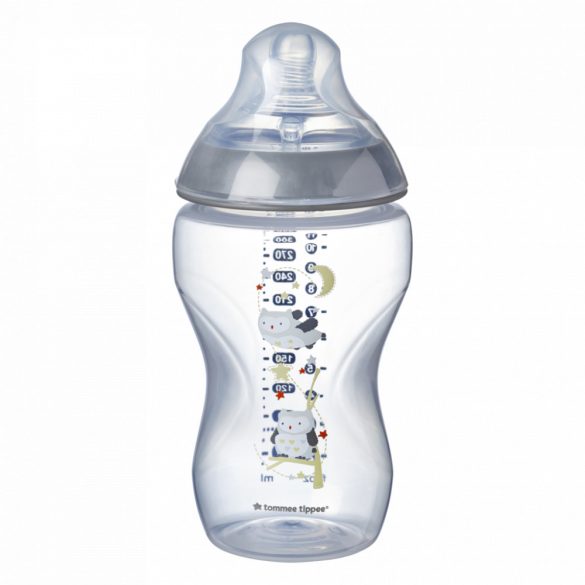 Tommee Tippee Closer To Nature dojčenská fľaša bez BPA 340ml tmavomodrá 