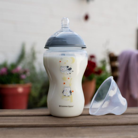 Tommee Tippee Closer To Nature dojčenská fľaša bez BPA 340ml tmavomodrá 