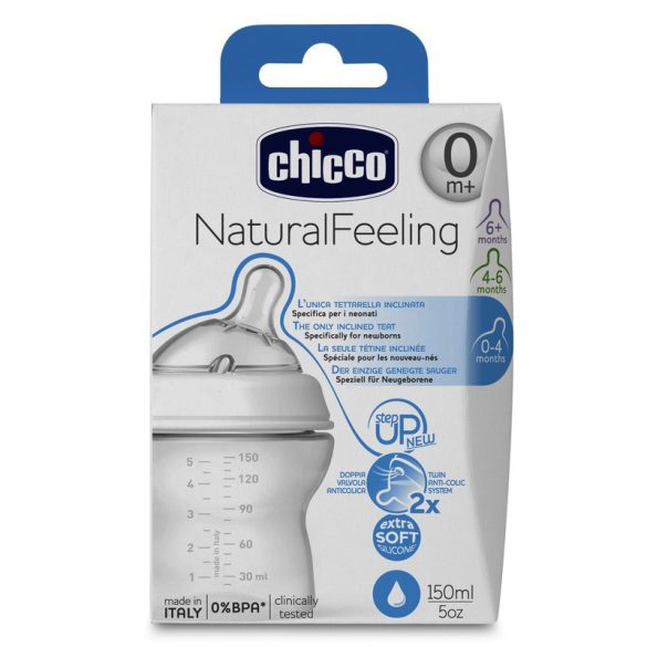 Chicco NaturalFeeling cumlíková flaša 150ml 0m+