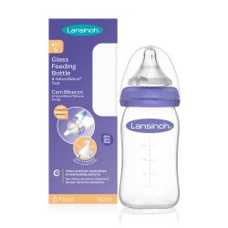 Lansinoh sklenená dojčenská fľaša 160ml 
