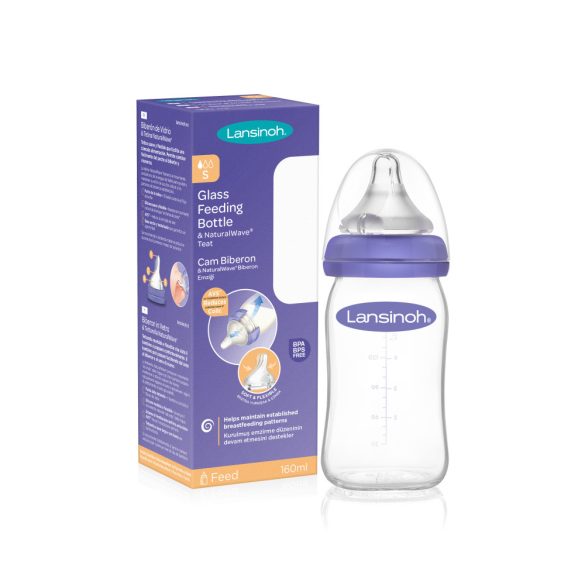 Lansinoh sklenená dojčenská fľaša 160ml 