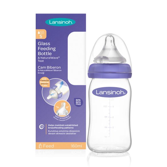 Lansinoh sklenená dojčenská fľaša 160ml 
