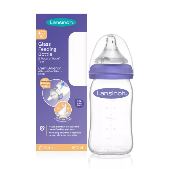 Lansinoh sklenená dojčenská fľaša 160ml