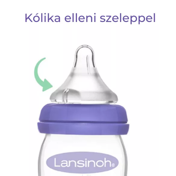 Lansinoh sklenená dojčenská fľaša 160ml