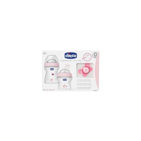 Chicco NaturalFeeling darčeková sada - ružový