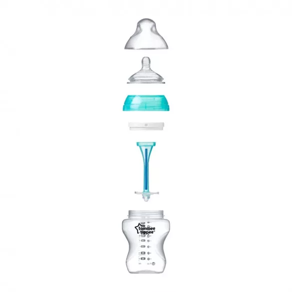 Tommee Tippee Advanced Anti-colic fľaštička 260ml tyrkys