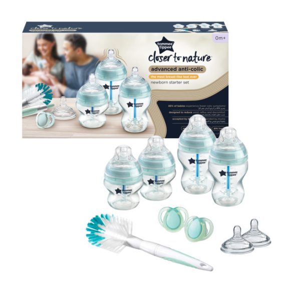 Tommee Tippee Advanced Anti-colic štartovacia sada pre novorodencov tyrkys (8ks)