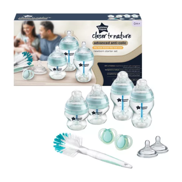 Tommee Tippee Advanced Anti-colic štartovacia sada pre novorodencov tyrkys (8ks)