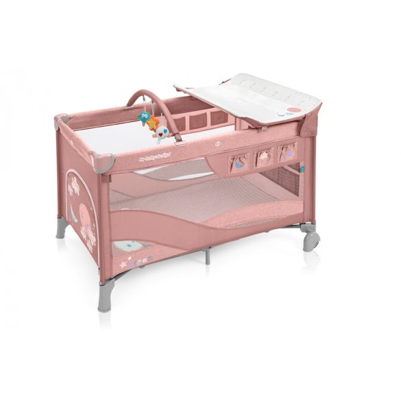 Baby Design Dream 2:1multifunkčná nastavitelná cestovná postieľka - 08 Pink 2019