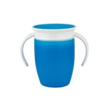 Munchkin Miracle nepretekavý hrnček 360° s úchytkom 200ml - modrý