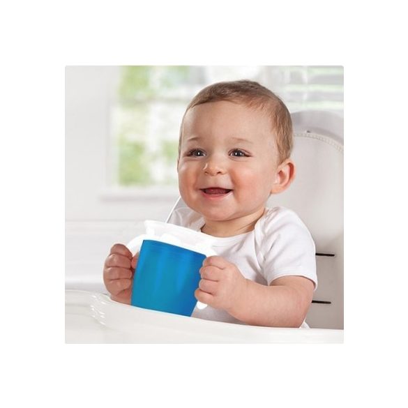 Munchkin Miracle nepretekavý hrnček 360° s úchytkom 200ml - modrý