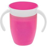 Munchkin Miracle 360 hrnček s úchytkom 200ml - pink