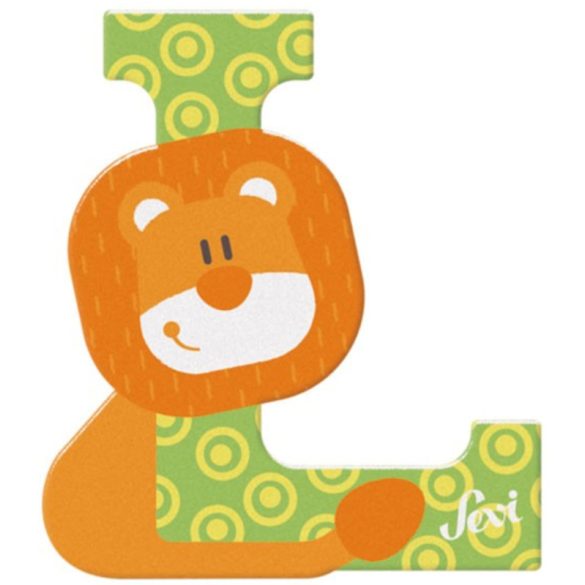 Sevi drevené písmenko - L - Lev zelené