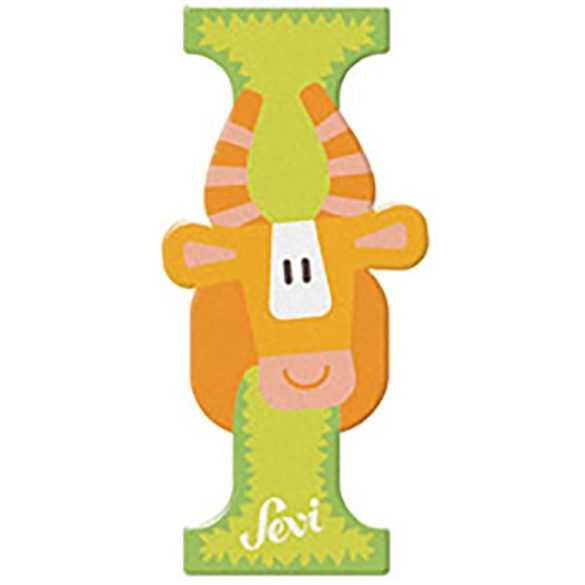 Sevi drevené písmenko - I - Impala zelené