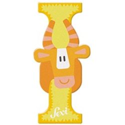 Sevi drevené písmenko - I - Impala žlté