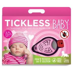   Tickless Baby ultrazvukový repelent proti kliešťom - ružová