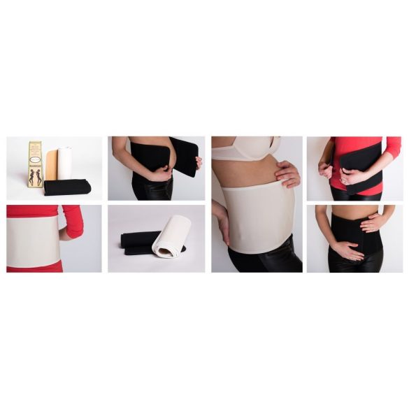 Beauty Mommy Bamboo sťahovací pás po pôrode XL - biela