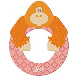 Sevi drevené písmenko - O - Orangutan pink