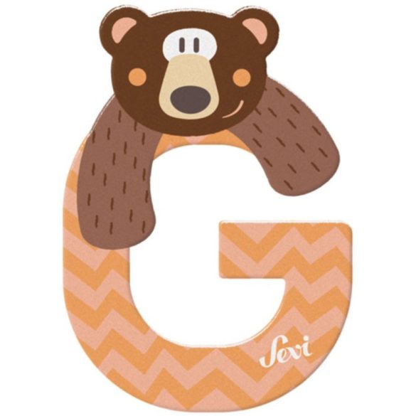 Sevi drevené písmenko - G - Grizly orange