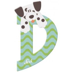 Sevi drevené písmenko - D - Dalmatínec modro-zelené