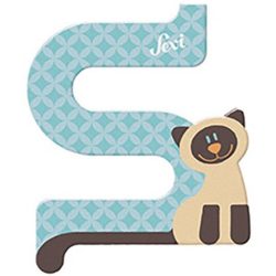 Sevi drevené písmenko - S - Siamská mačka