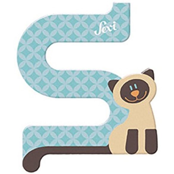 Sevi drevené písmenko - S - Siamská mačka