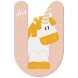 Sevi drevené písmenko - U - Unikorn pink